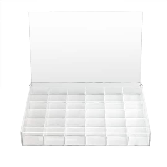 13.6&#x22; Clear 36-Compartment Divided Tray with Lid by Bead Landing&#x2122;